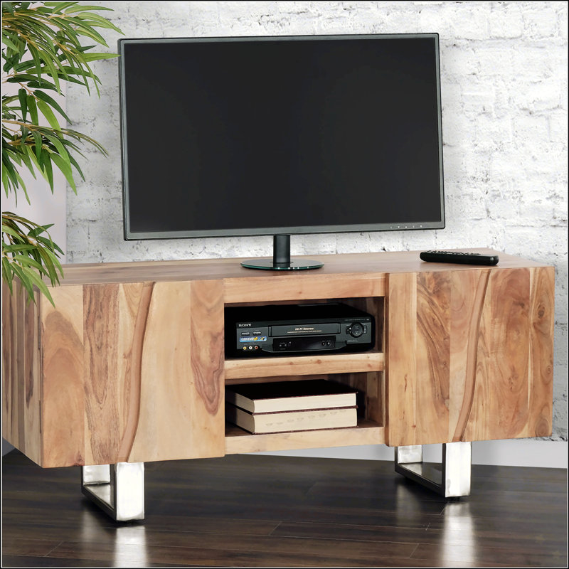Solid acacia wood tv stand discount